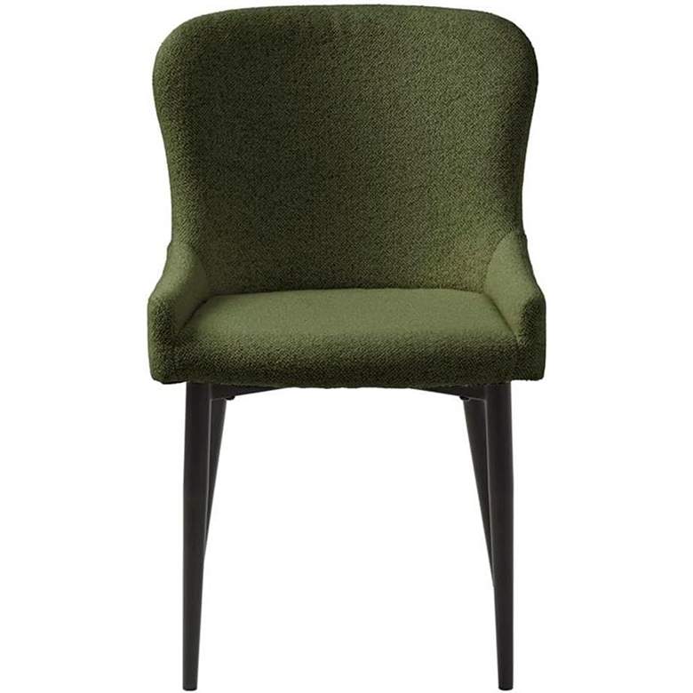 Image 4 Benjamin Forest Green Boucle Fabric Dining Chairs Set of 2 more views