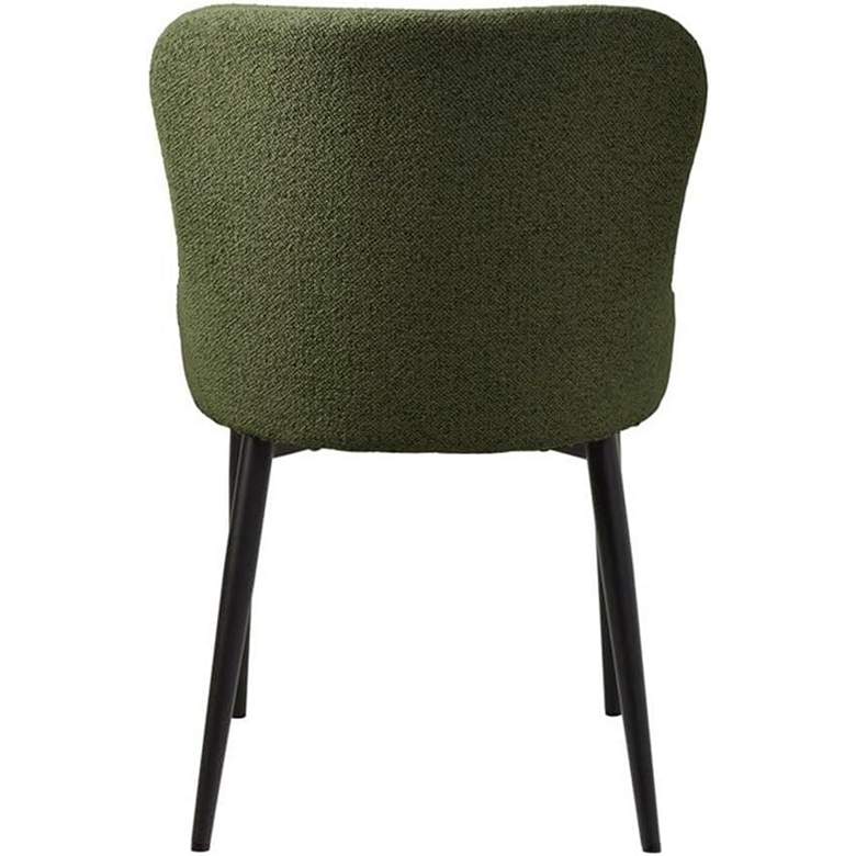 Image 6 Benjamin Forest Green Boucle Fabric Dining Chairs Set of 2 more views