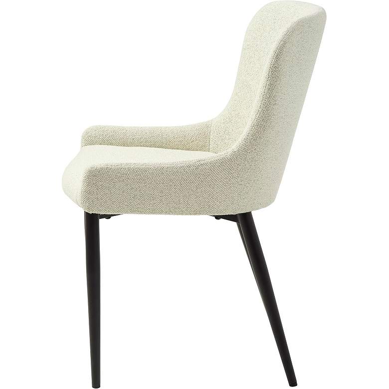 Image 3 Benjamin Off-White Boucle Fabric Dining Chairs Set of 2 more views