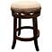 Bennet 25" Beige Fabric Swivel Counter Stool