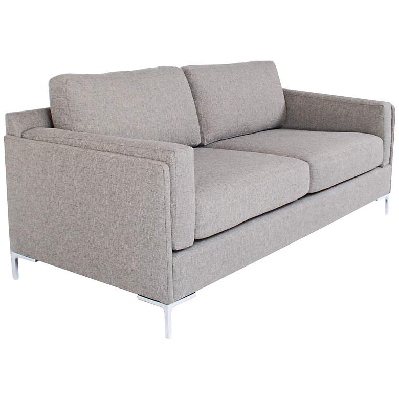 Image 1 Bennet Charcoal 75 inch Wide Fabric Upholstered Sofa