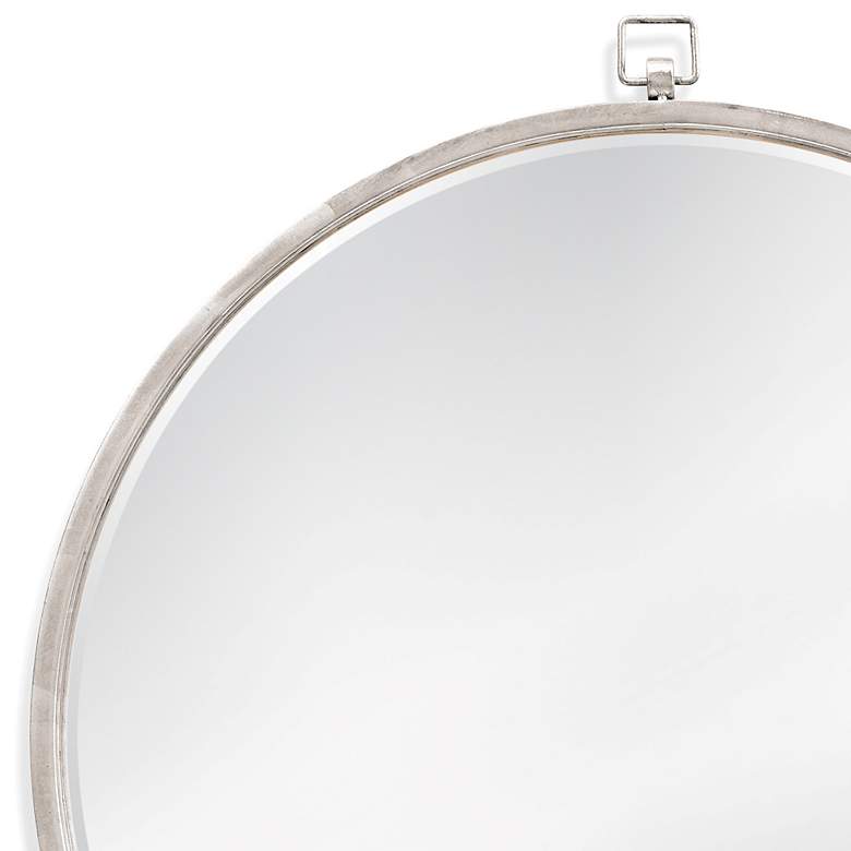 Image 2 Bennet Silver Leaf 36" Round Wall Mirror more views