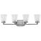 Bennett 31 3/4"W Polished Antique Nickel 4-Light Bath Light