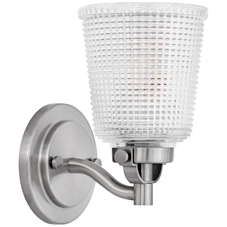Image 1 Bennett 9" High Polished Antique Nickel Wall Sconce