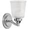 Bennett 9" High Polished Antique Nickel Wall Sconce