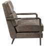 Bennett Brown Faux Leather Accent Armchair