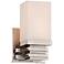 Bennett Collection Satin Nickel 4 1/2" Wide Wall Sconce