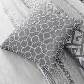 Image5 of Bennett Gray Cal King 7-Piece Comforter Set more views