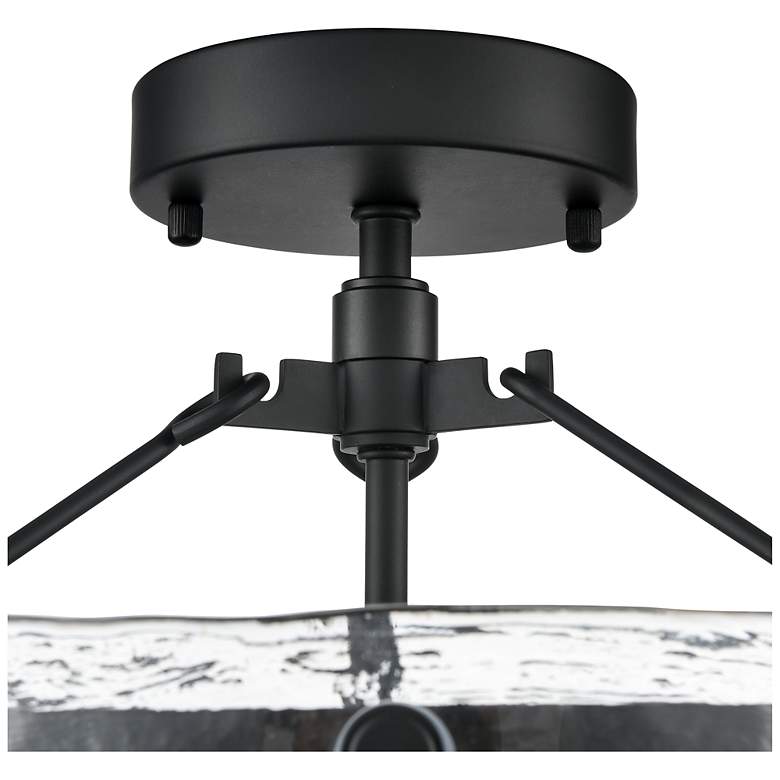 Image 5 Bennetti 14.5" Wide 2-Light Semi Flush in Matte Black more views