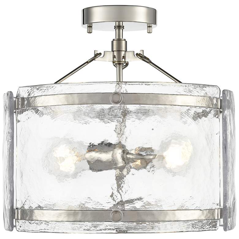Image 2 Bennetti 14.5" Wide 2-Light Semi Flush in Polished Nickel more views
