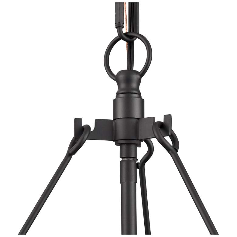 Image 4 Bennetti 24.75" Wide 5-Light Chandelier in Matte Black more views