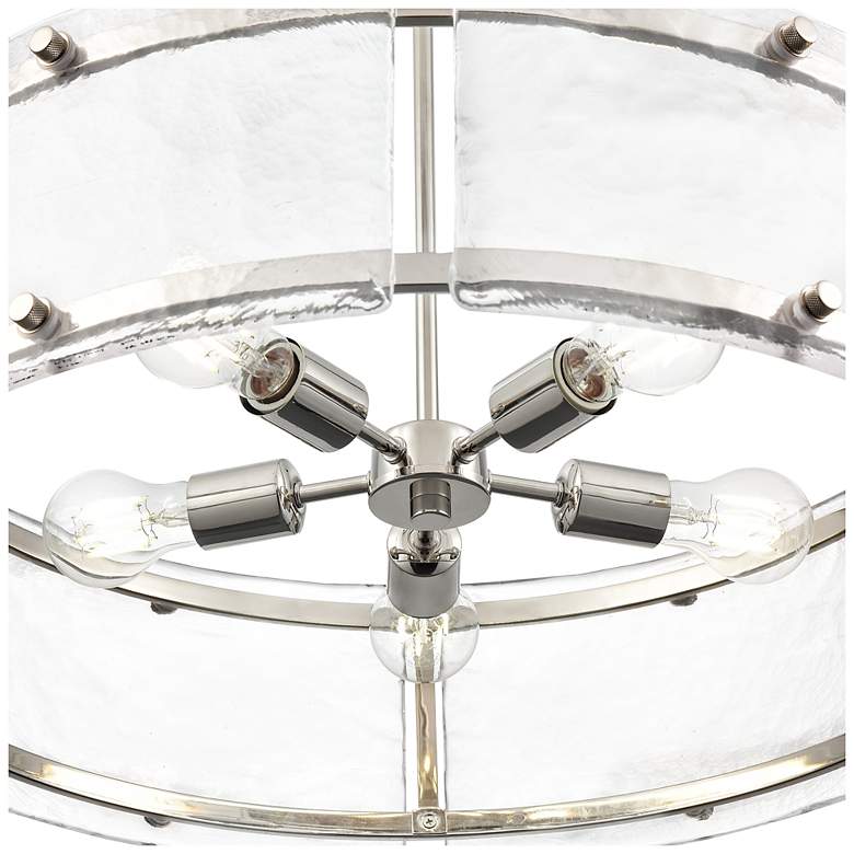 Image 3 Bennetti 24.75" Wide 5-Light Chandelier in Polished Nickel more views