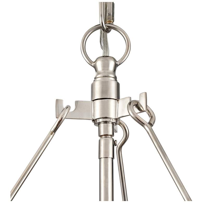 Image 4 Bennetti 24.75" Wide 5-Light Chandelier in Polished Nickel more views