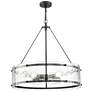 1_Bennetti 24 3/4" Wide Matte Black 5-Light Chandelier