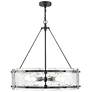2_Bennetti 24 3/4" Wide Matte Black 5-Light Chandelier more views