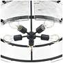 3_Bennetti 24 3/4" Wide Matte Black 5-Light Chandelier more views