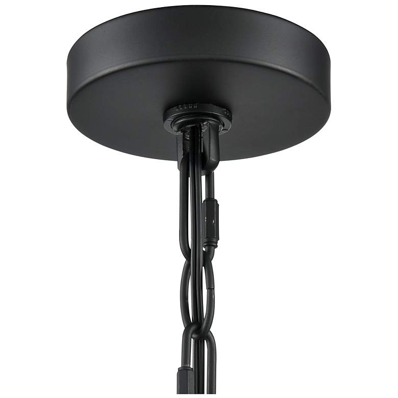 Image 6 Bennetti 24 3/4" Wide Matte Black 5-Light Chandelier more views