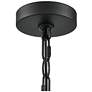 6_Bennetti 24 3/4" Wide Matte Black 5-Light Chandelier more views