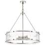 1_Bennetti 24 3/4" Wide Polished Nickel 5-Light Chandelier