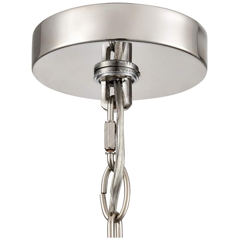 Image 6 Bennetti 24 3/4" Wide Polished Nickel 5-Light Chandelier more views