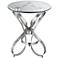 Bennie Contemporary Ribbon Round Accent Table