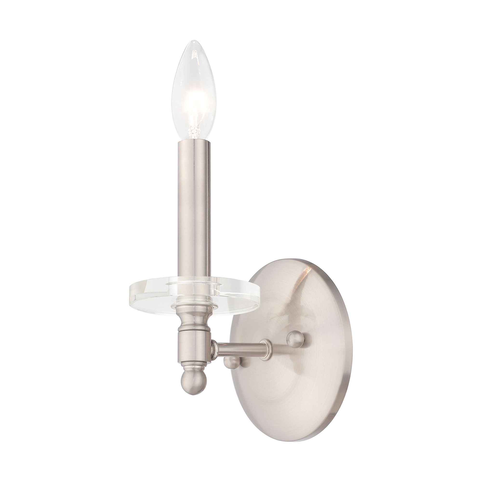 Image 7 Bennington 1 Light Brushed Nickel Wall Sconce more views