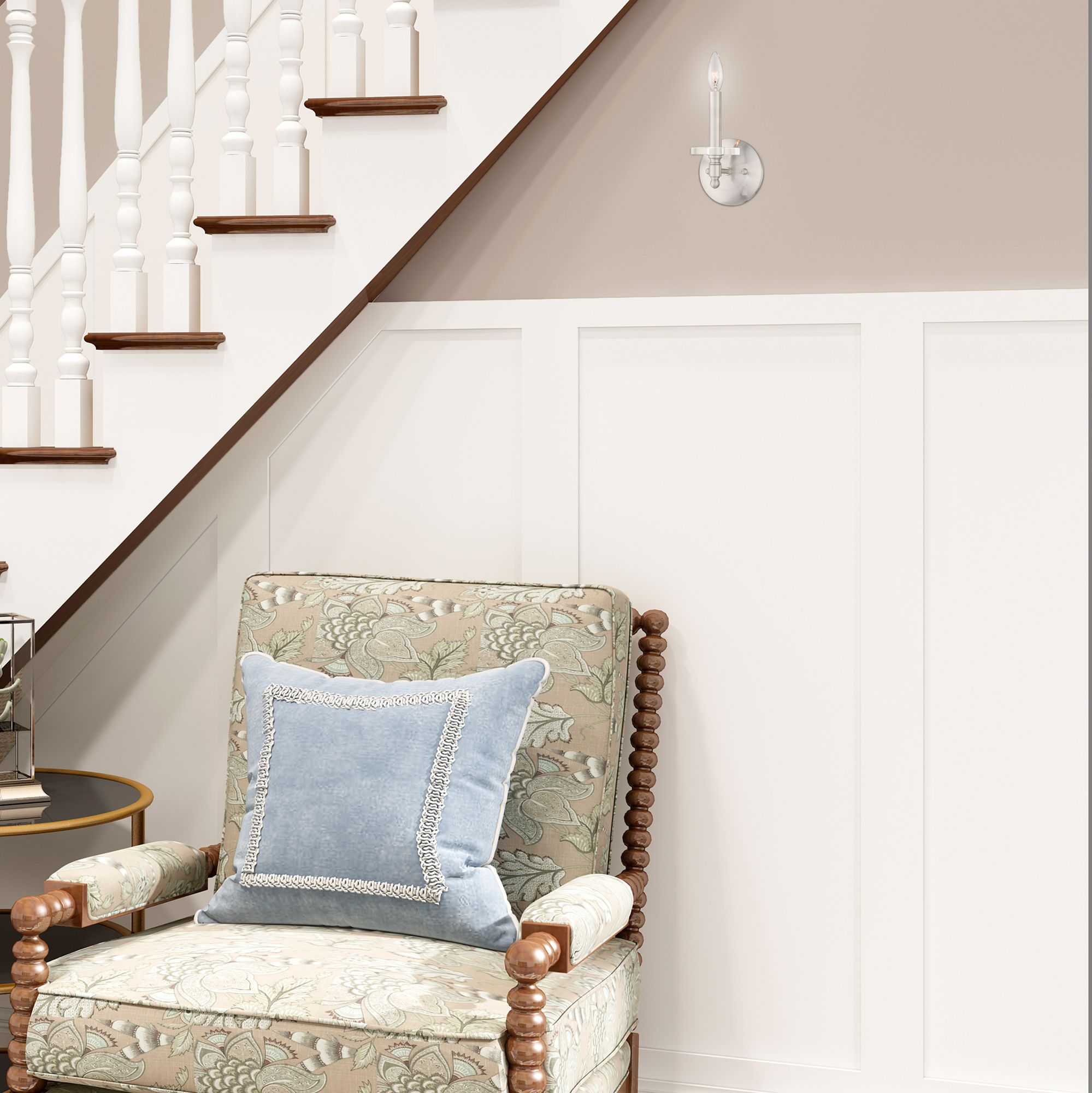 Bennington 1 Light Brushed Nickel Wall Sconce