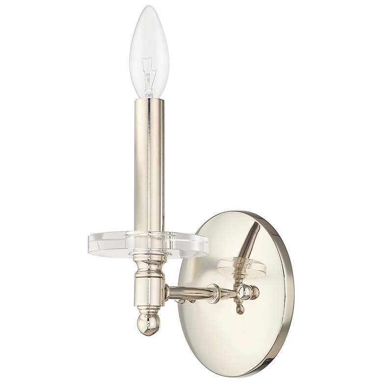 Image 5 Bennington 1 Light Polished Nickel Wall Sconce more views