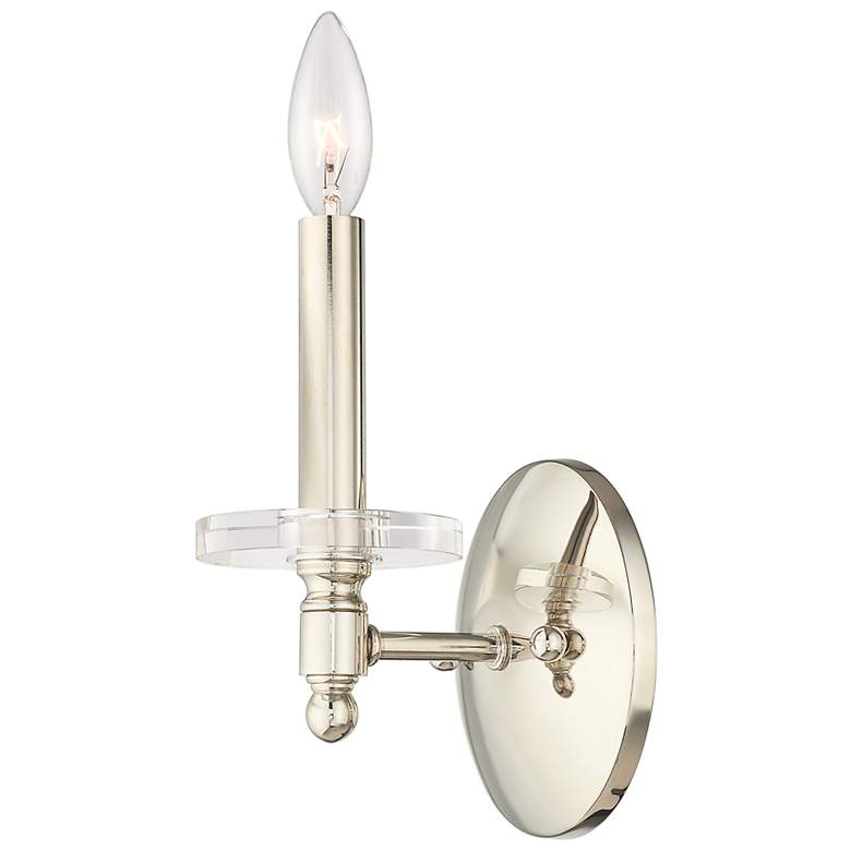 Image 7 Bennington 1 Light Polished Nickel Wall Sconce more views