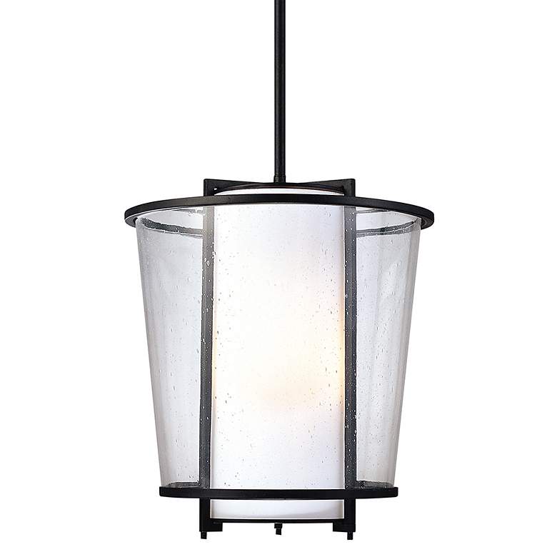Image 1 Bennington 15 1/4" High Iron Bronze Outdoor Hanging Light