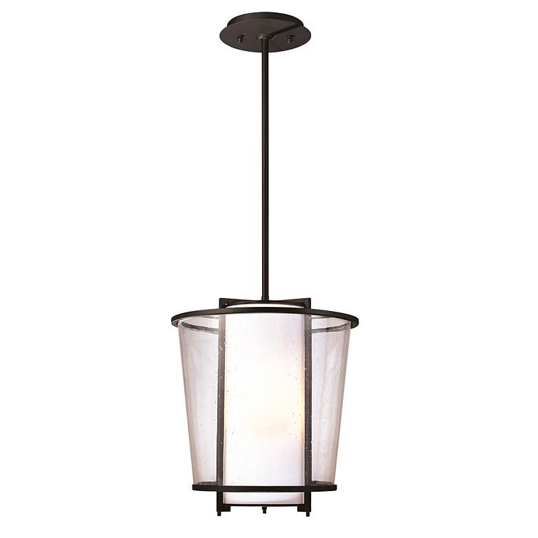 Image 2 Bennington 15 1/4" High Iron Bronze Outdoor Hanging Light more views