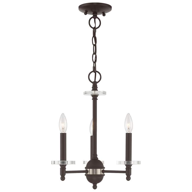 Image 1 Bennington 3 Light Bronze Mini Chandelier