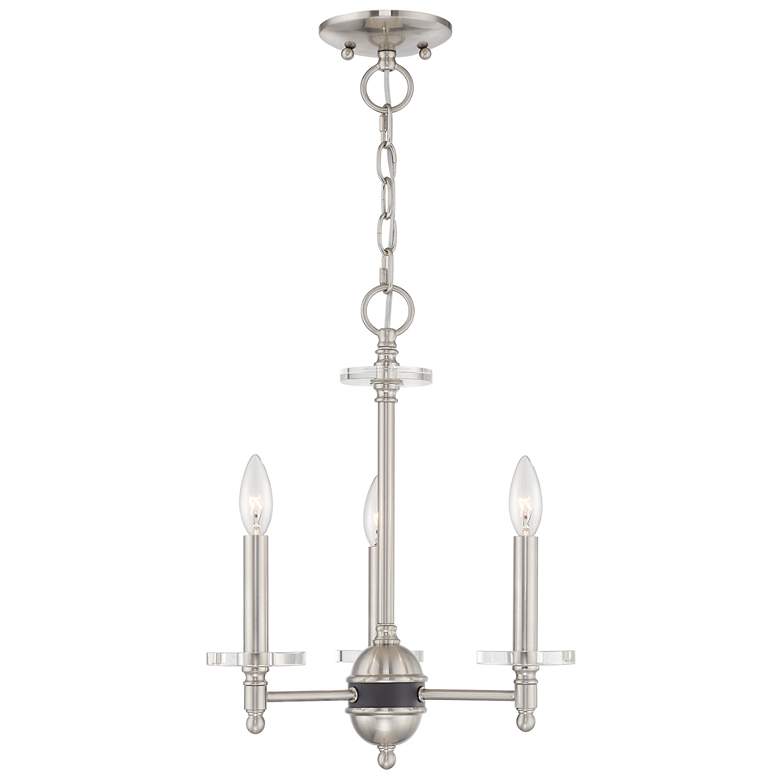 Image 1 Bennington 3 Light Brushed Nickel Mini Chandelier