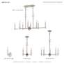 Thumbnail3 of Bennington 3 Light Brushed Nickel Mini Chandelier more views