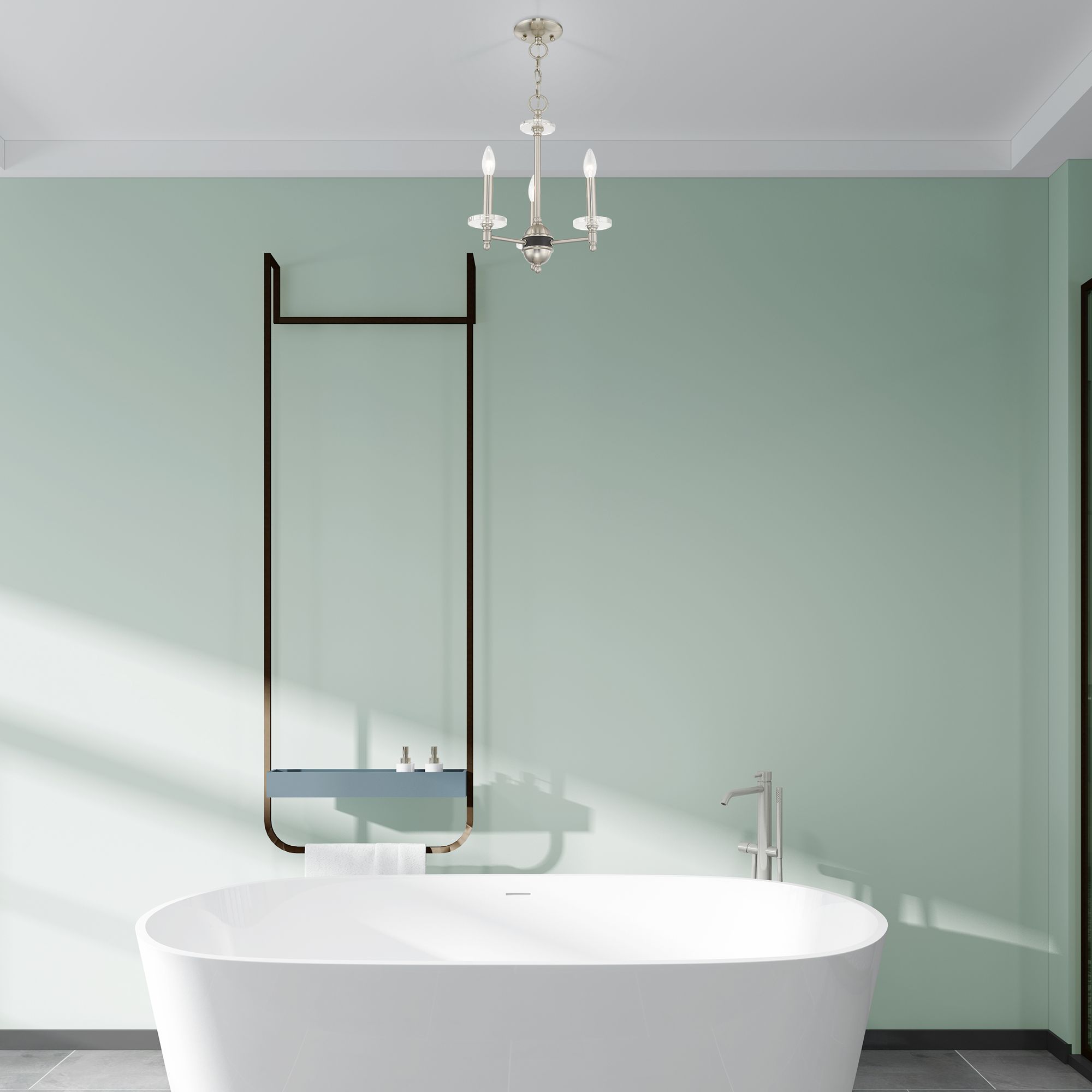 Bennington 3 Light Brushed Nickel Mini Chandelier