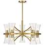 1_Bennington 30 1/2" Wide Warm Brass 10-Light Chandelier