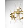 6_Bennington 30 1/2" Wide Warm Brass 10-Light Chandelier more views