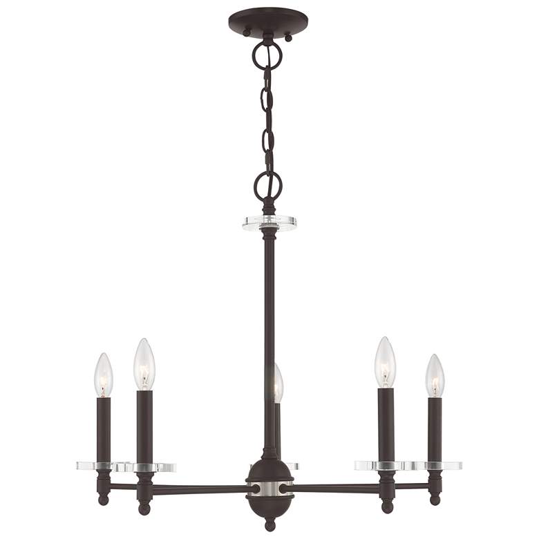 Image 1 Bennington 5 Light Bronze Chandelier