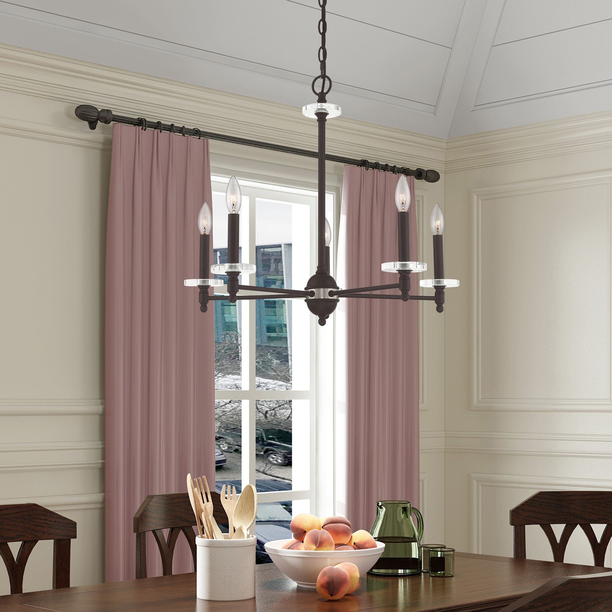 Bennington 5 Light Bronze Chandelier