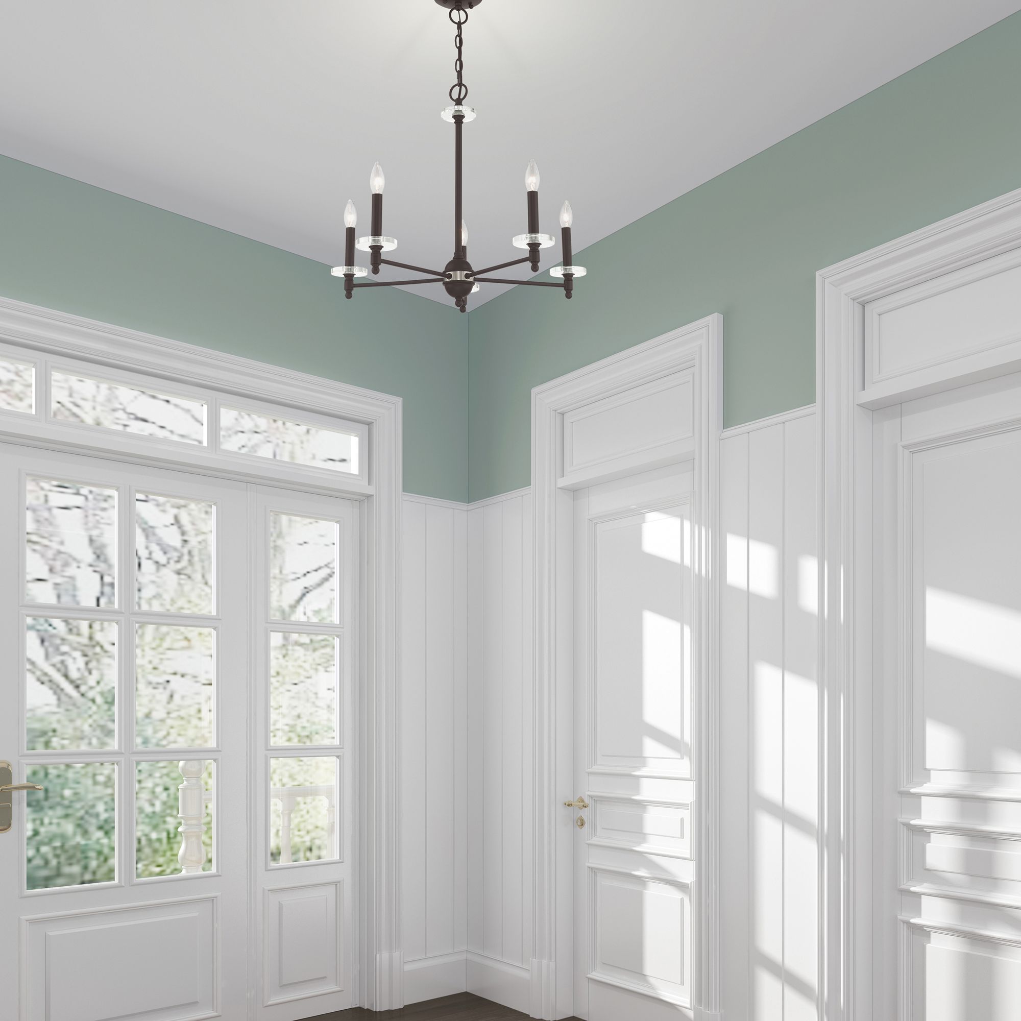 Bennington 5 Light Bronze Chandelier