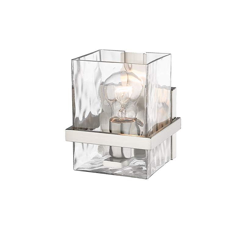 Image 5 Bennington 7" High Brushed Nickel Metal Wall Sconce more views