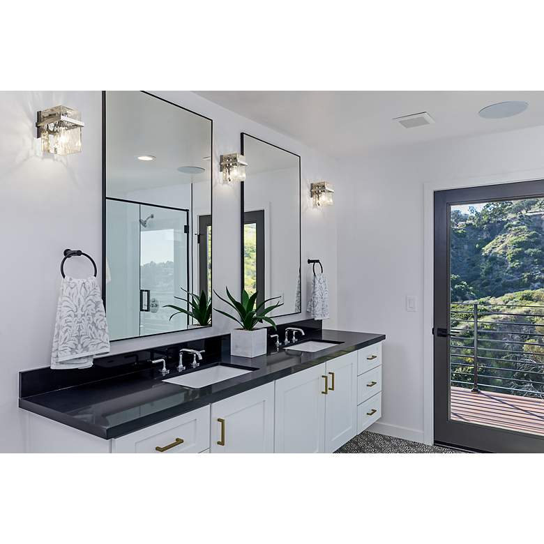 Image 4 Bennington 7" High Chrome Wall Sconce more views