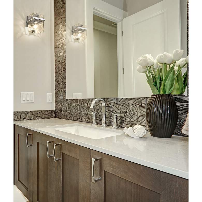 Image 5 Bennington 7" High Chrome Wall Sconce more views