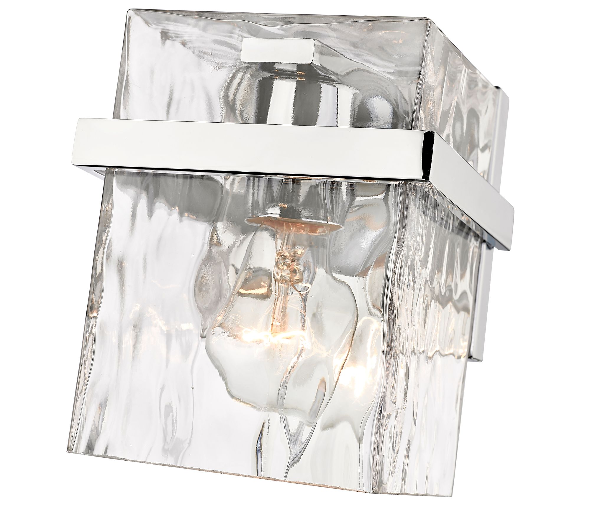 Bennington 7" High Chrome Wall Sconce in scene