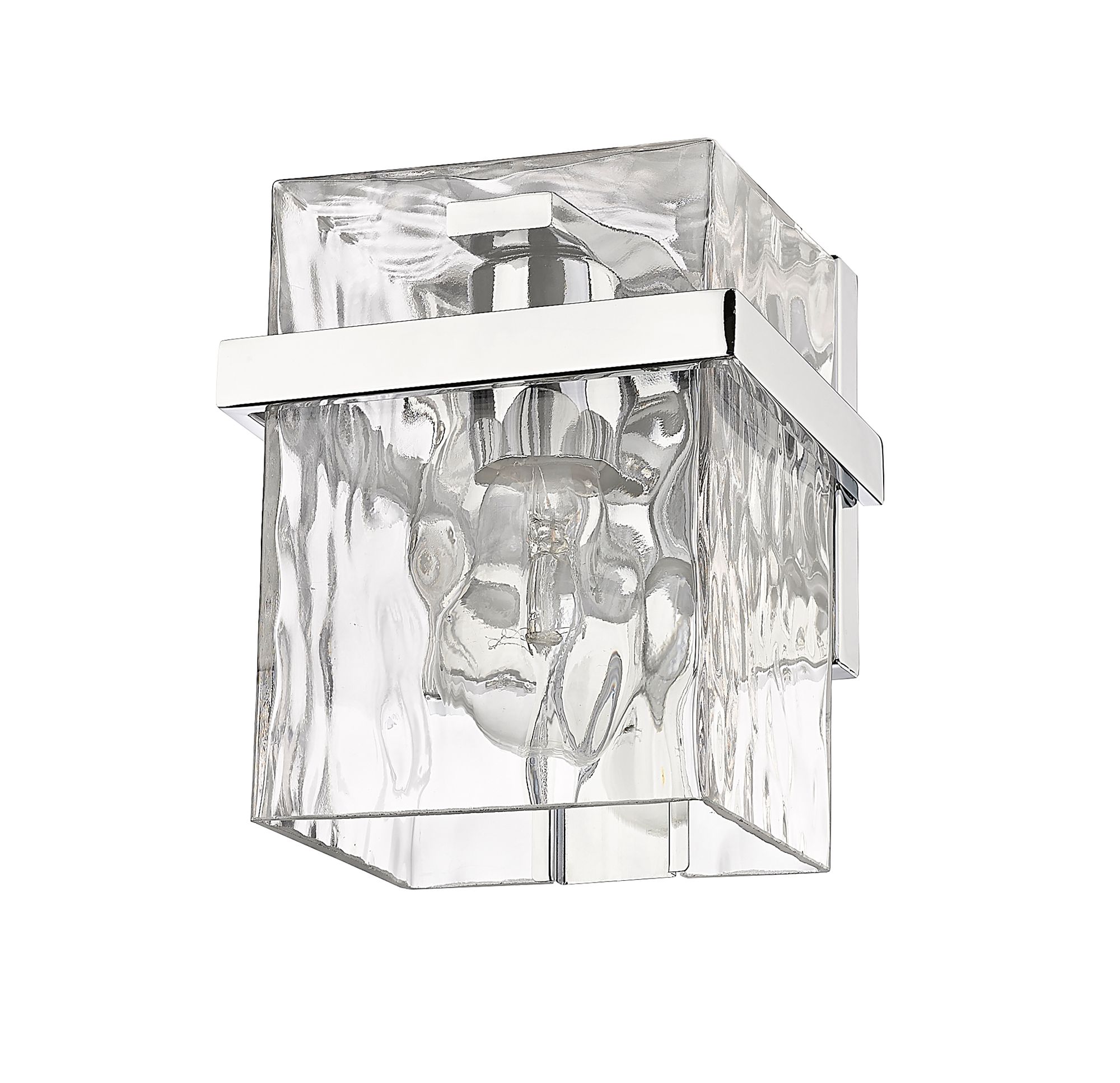 Bennington 7" High Chrome Wall Sconce in scene