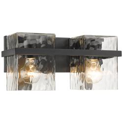Bennington 7" High Matte Black 2-Light Wall Sconce