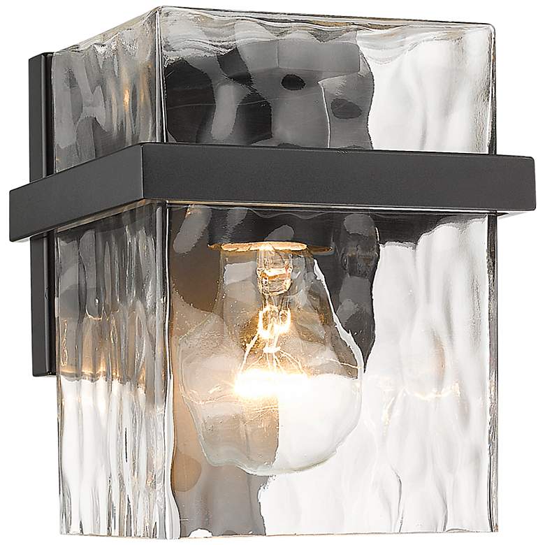 Image 3 Bennington 7" High Matte Black Wall Sconce