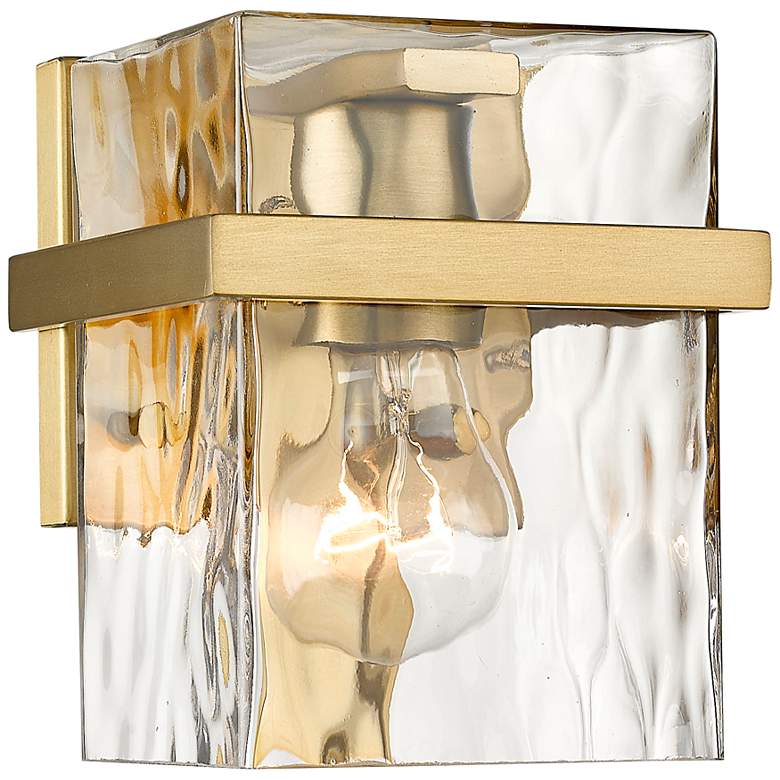 Image 2 Bennington 7" High Modern Gold Wall Sconce