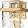 2_Bennington 7" High Modern Gold Wall Sconce