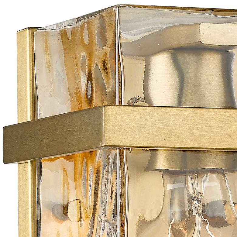 Image 3 Bennington 7" High Modern Gold Wall Sconce more views